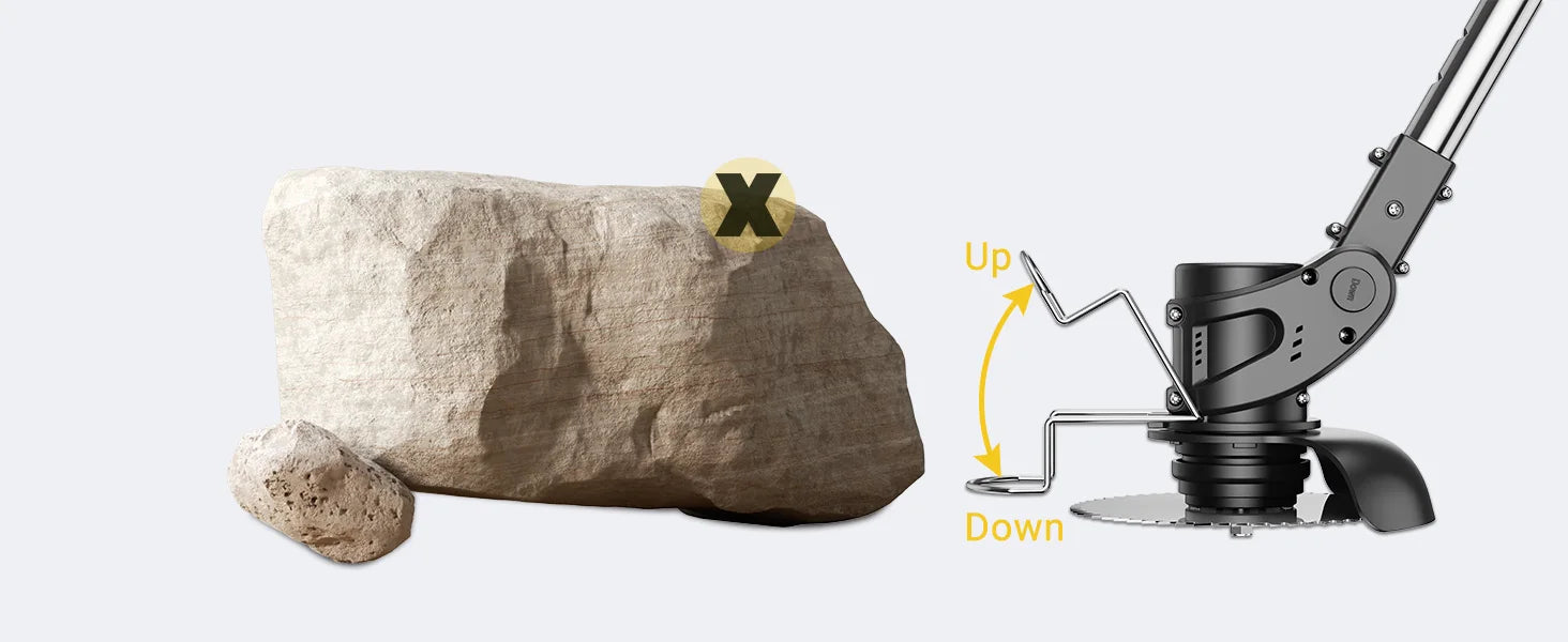 Conentool 24V Cordless Strimmer with Dual Batteries and Blade Set