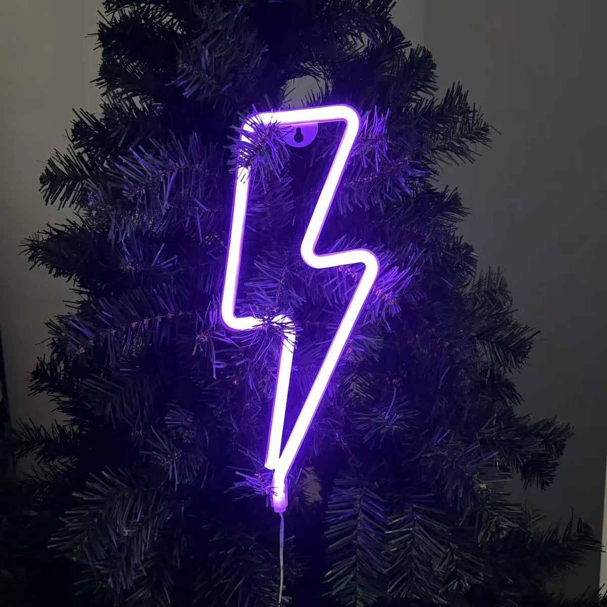 Neonska LED svjetiljka u obliku munje