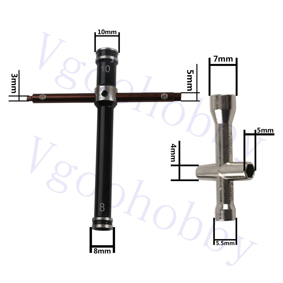 RC Glow Plug and Cross Wrench Tool Set