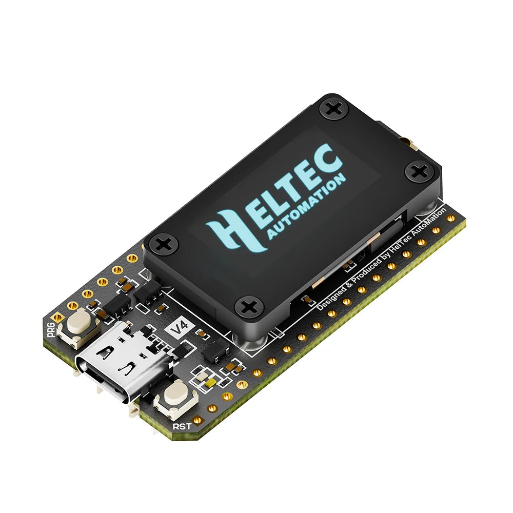 Carcasă pentru placă de dezvoltare Heltec V4 Meshtastic WiFi LoRa 32, set de casă, antenă moale, ESP32 SX1262, alimentare solară, BLE cu consum redus