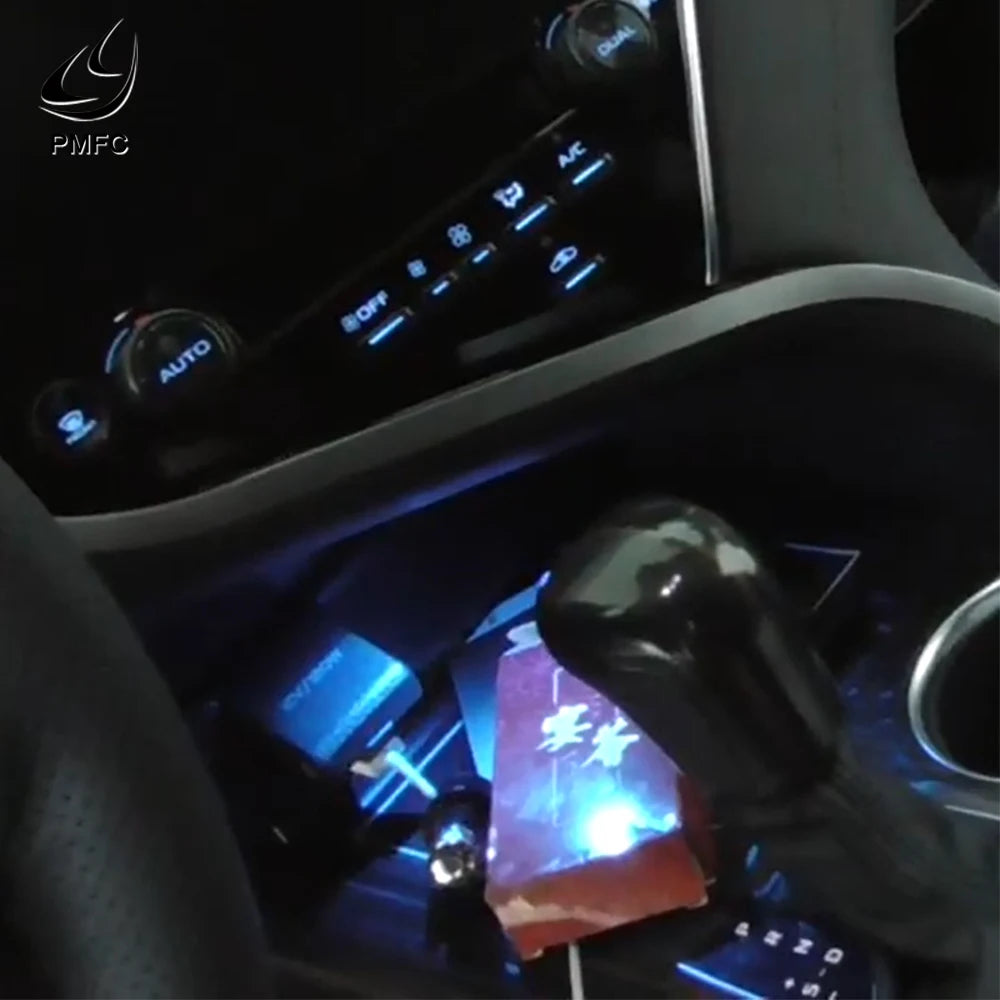 PMFC Ambient Light LED Center Console Or Storage BoxCar Interior Decorative Light Atmosphere Lamp For Toyota Camry 2018-2022