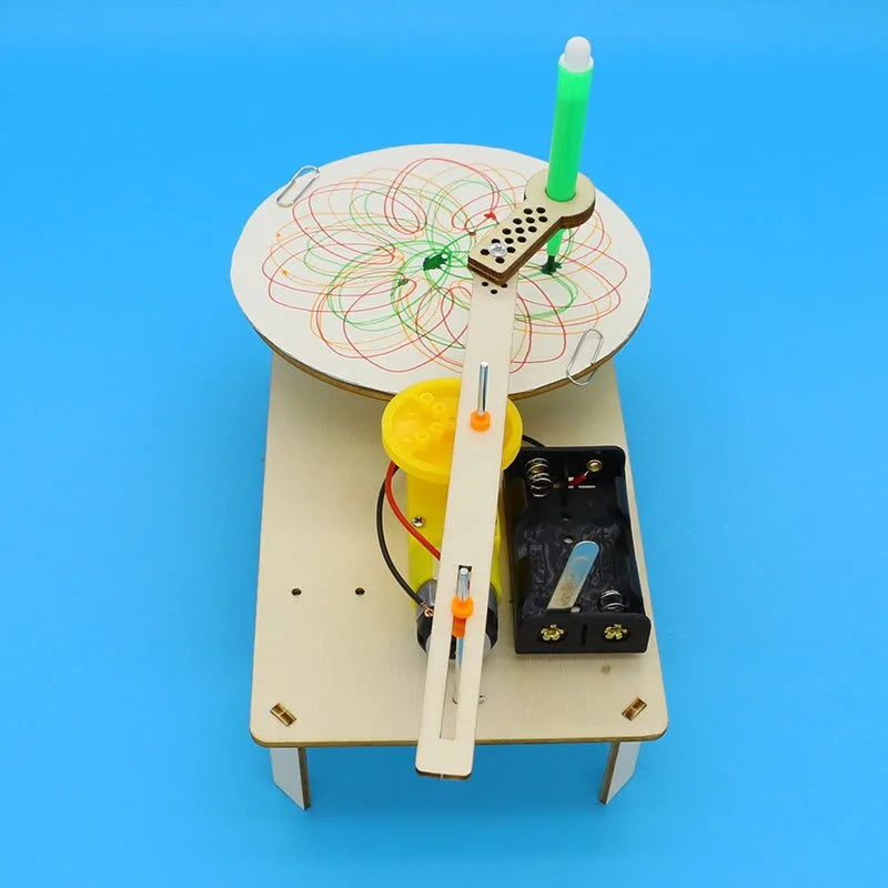 DIY Wooden Pattern-Drawing Machine Kit