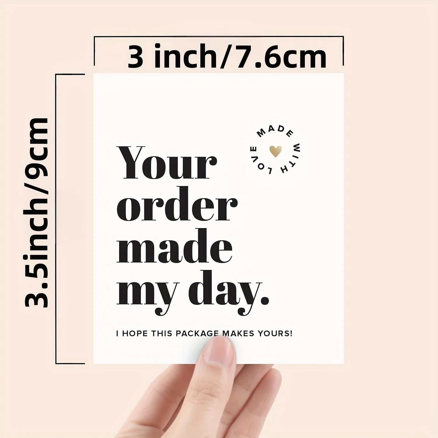 50 Pcs Thank You Cards for Small Business