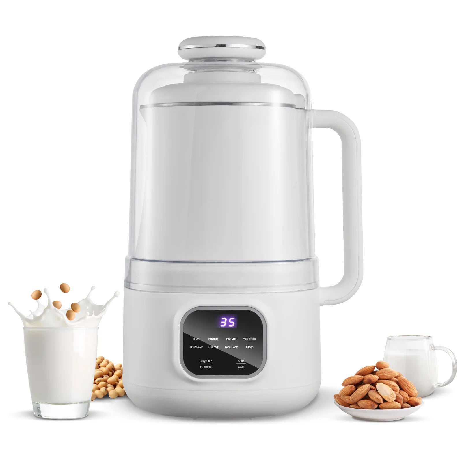 Preparatore di Latte di Noci 8-in-1 da 34oz con Autopulizia e Timer da 12h