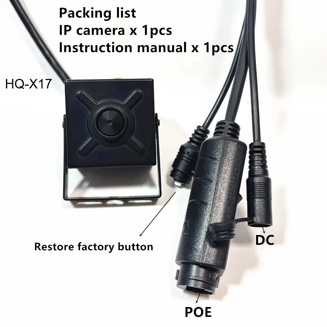 Telecamera di sicurezza IP Mini interna PoE ONVIF sorveglianza CCTV