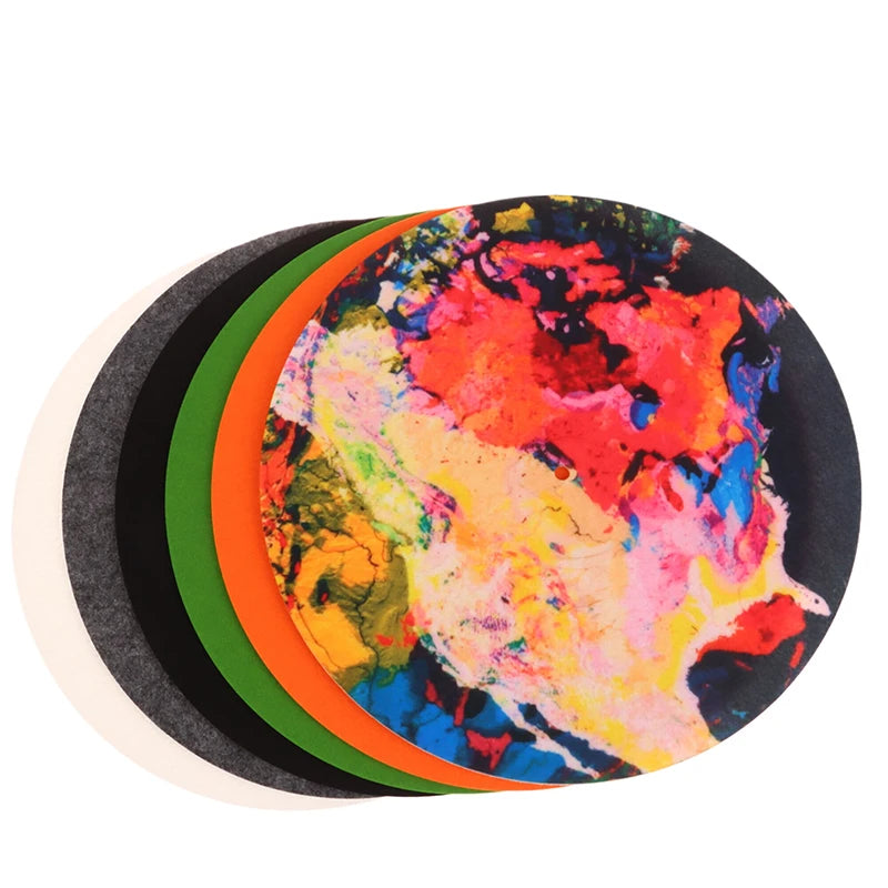 Vilten slipmat voor platenspeler en vinylplaten