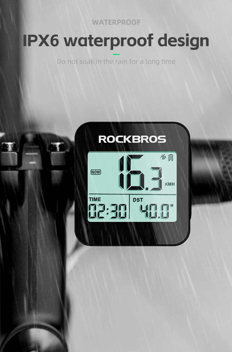 GPS Bike Computer with Speed, Odometer & 20H Battery Waterproof