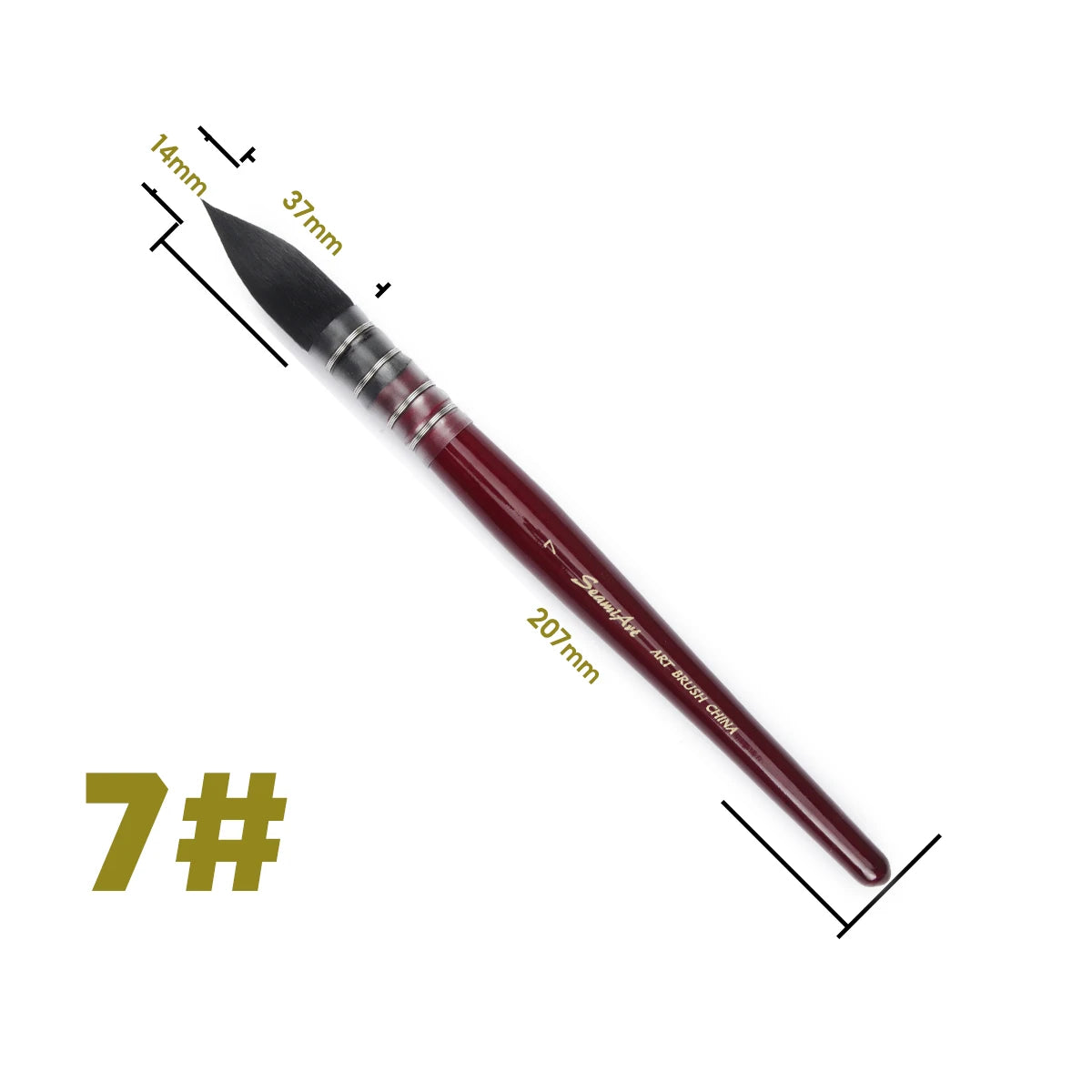 Umělecký ručně malovaný akvarelový štětcový pero