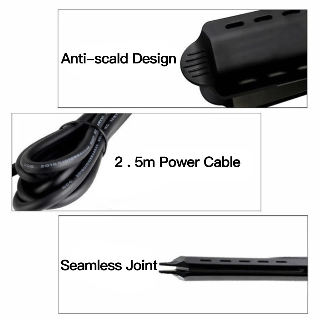 Ceramic Tourmaline Ionic Hair Straightener with Adjustable Heat