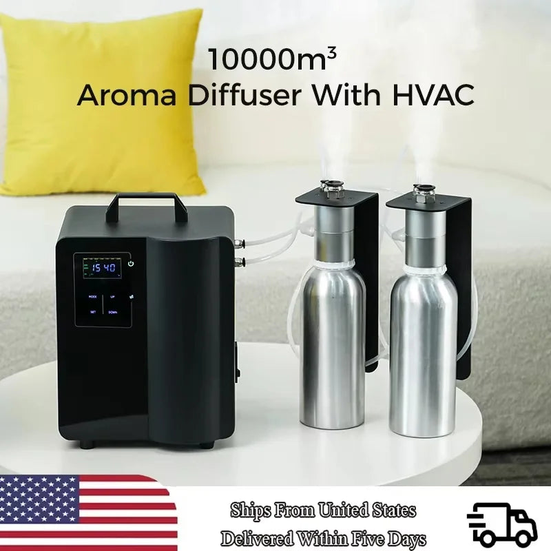 Smart HVAC Aroma Diffuser 10000m³ Dækning Bluetooth Kontrol