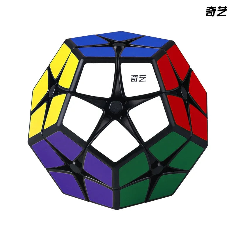 [Picube] QiYi 2x2 3x3 Megaminx Qiheng Lot Ensemble Sans autocollants Noir Autocollants Cube de vitesse Jouets éducatifs Puzzle pour bébés et enfants