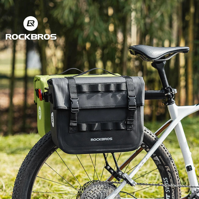15L Bicycle Front & Fork Waterproof Bag Saddle Storage Pack