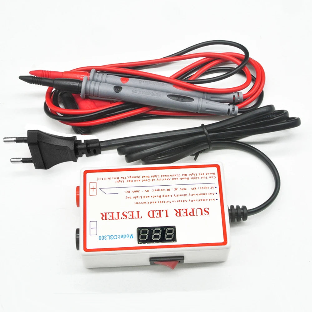 LED Backlight Tester with Probes, 0–300 V Output