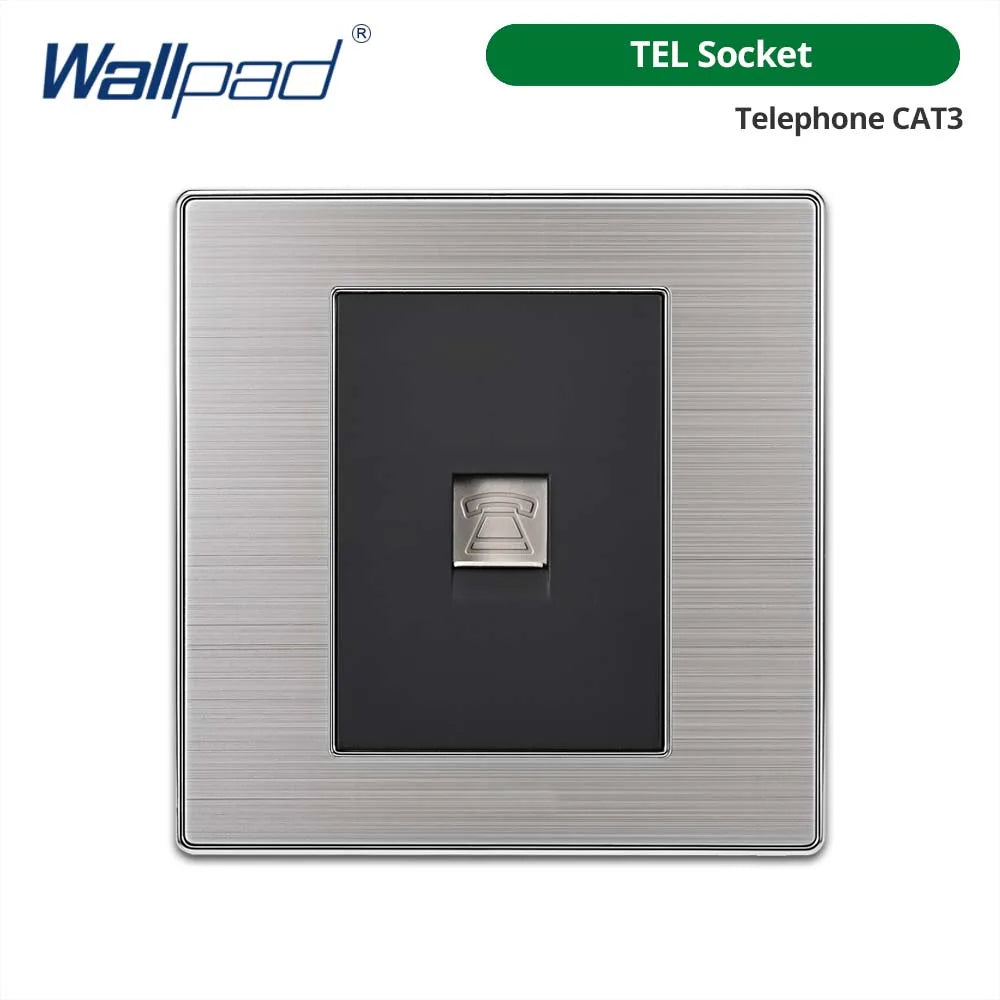 Opções de interruptores e tomadas Wallpad de 86 x 86 mm