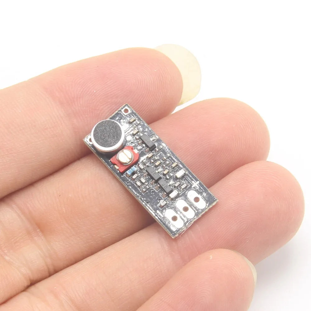 Módulo transmissor para microfone FM de 88-115 MHz, design de ampla tensão de 3 V-9 V, módulo de microfone sem fios na banda FM