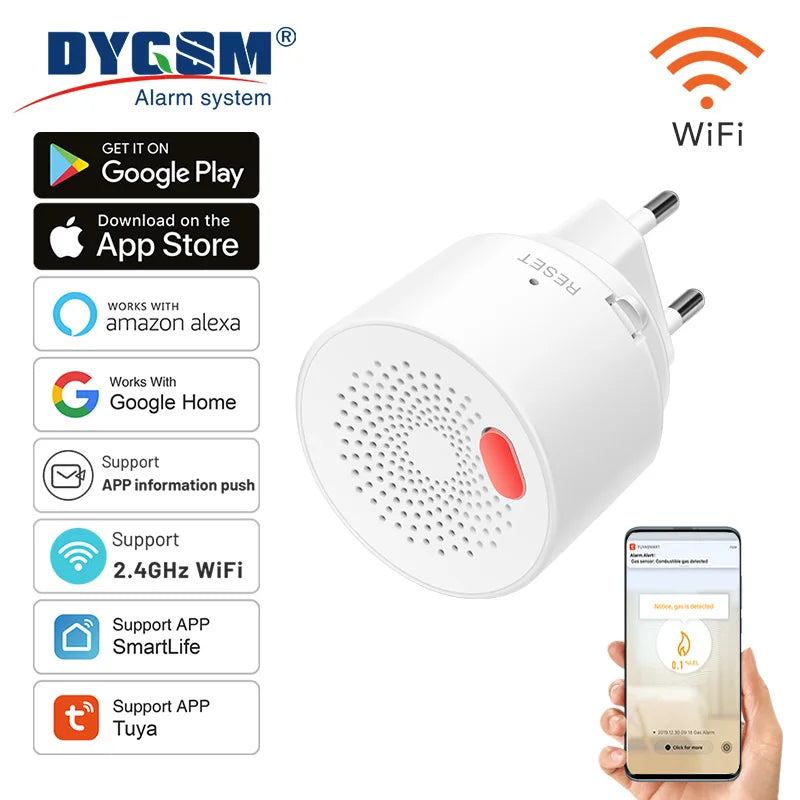 جهاز إنذار غاز الميثان Tuya Wi-Fi