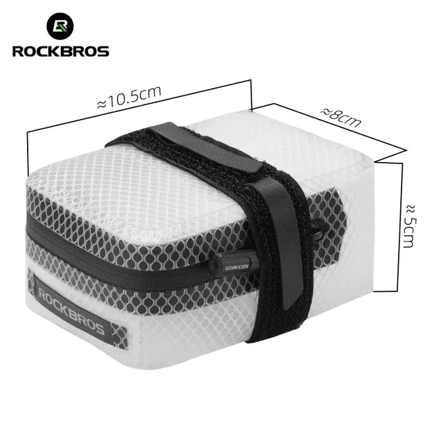 Borsa Sella Bici ROCKBROS Impermeabile MTB Borsa da Strada Bici Portatile 0,4L Mini Borsa Posteriore Leggera