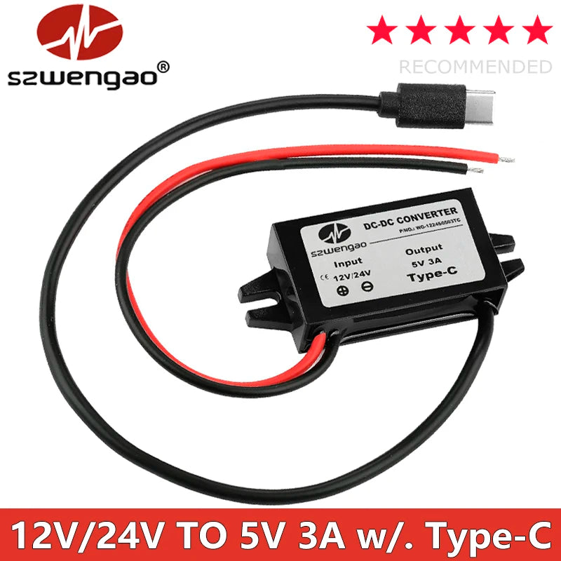 Měnič napětí 12/24 V na USB 5 V