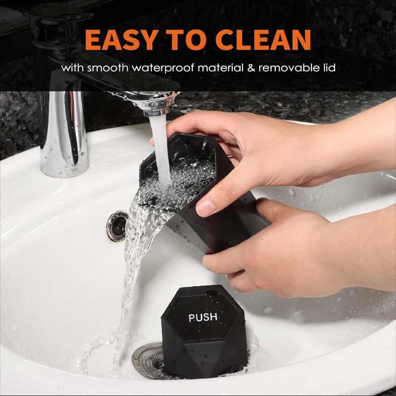 Car Trash Can (with Lid) Portable Car Dustbin Auto Trash Bags Mini Garbage Bin Leakproof Vehicle Garbage Can Car Accessories
