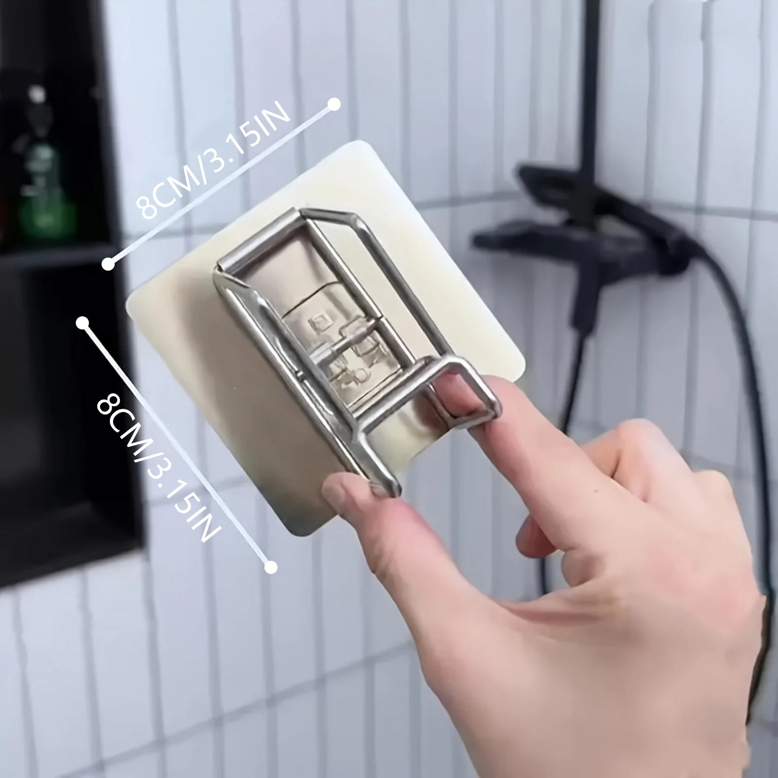 1/2/4/6Pcs Stainless Steel Washbasin Hook Multifunction Punch-free Kitchen Bathroom Rack Basin Storage Rack Towel Hanging Holder 