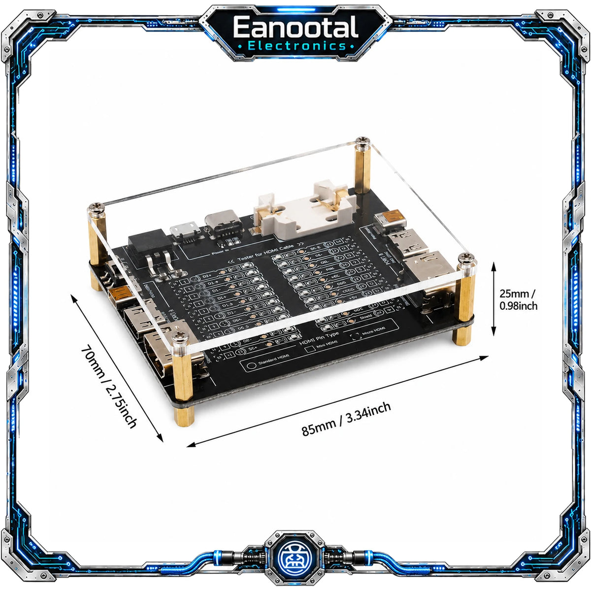 HDMI Cable Tester Board - Standard, Mini and Micro