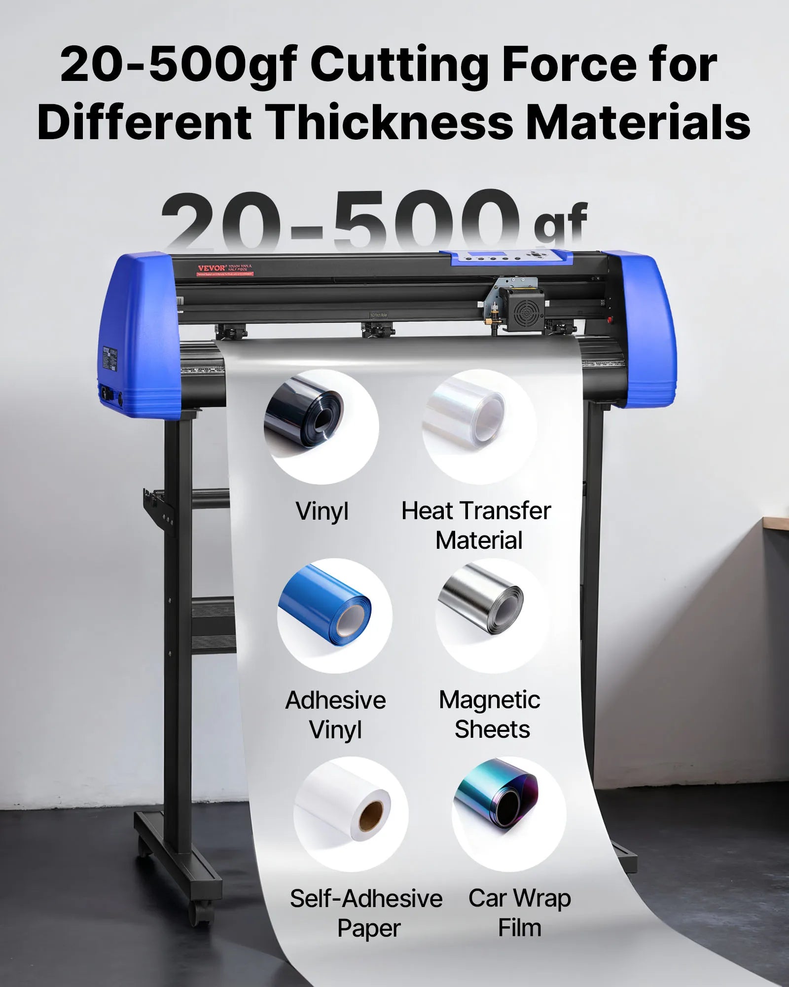 28 Inch Vinyl Cutter Machine with Floor Stand and 20 Blades