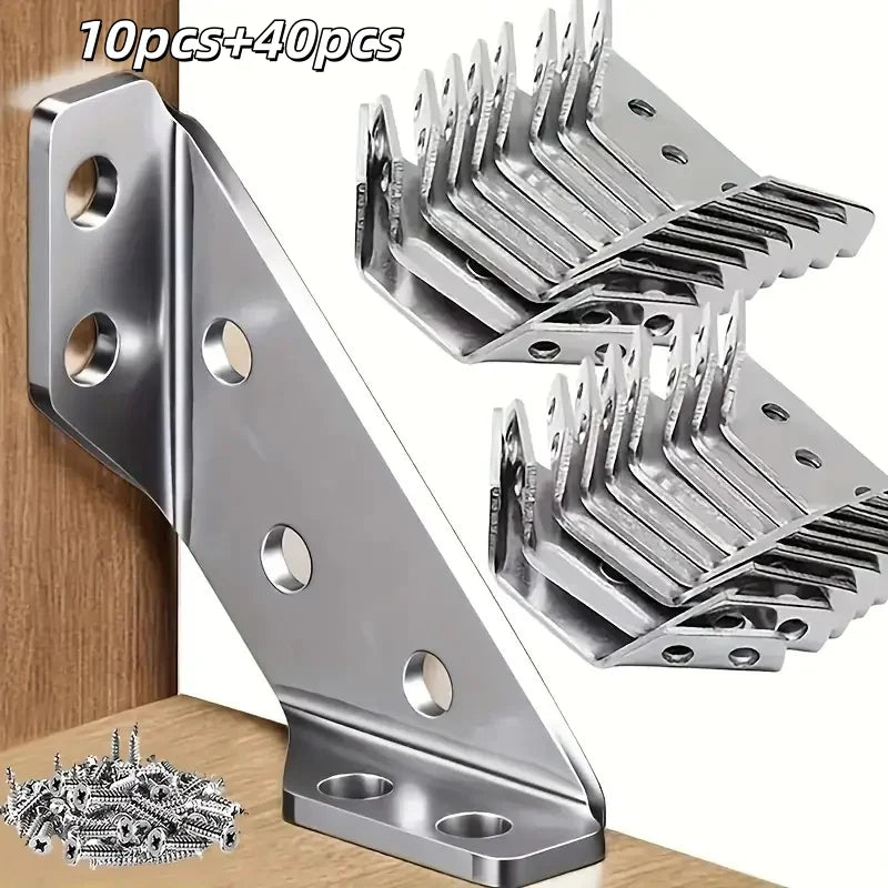 90-Degree Metal Corner Braces with Screws