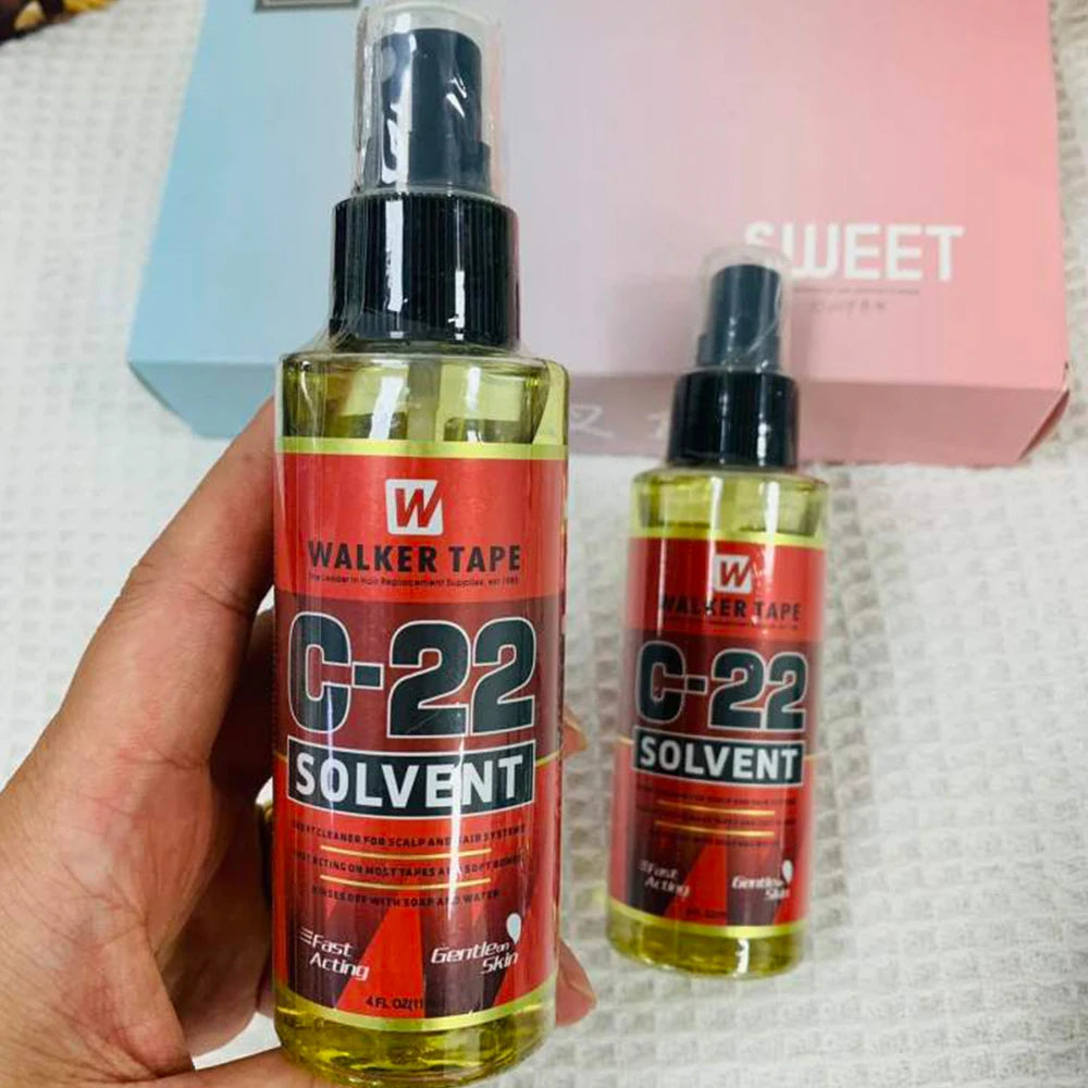 C-22/bottle Solvent Spray Remover for Lace Wigs Toupee Adhesive Removers Wig Glue Remover for Tape Hair Extensions 