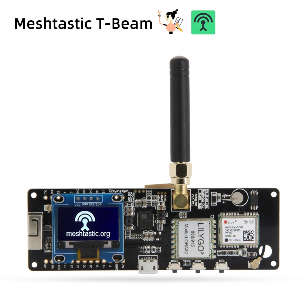 LILYGO T-Beam ESP32 LoRa GPS-utviklingskort