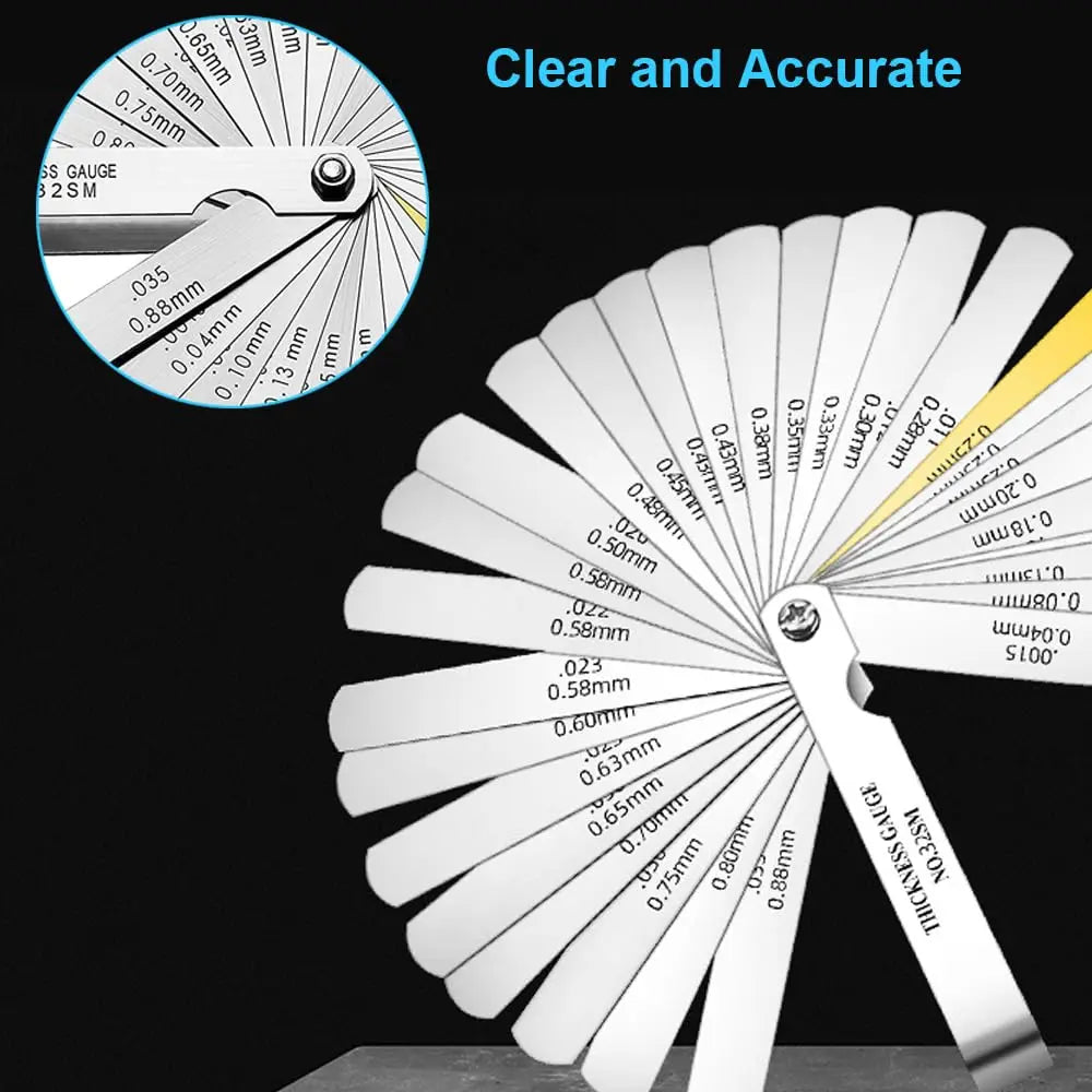 32-Blade Folding Feeler Gauge