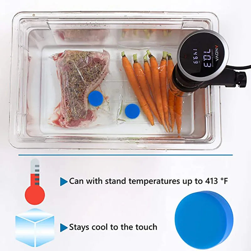 Silicone-Covered Sous Vide Bag Magnets, 4 or 10 Pieces