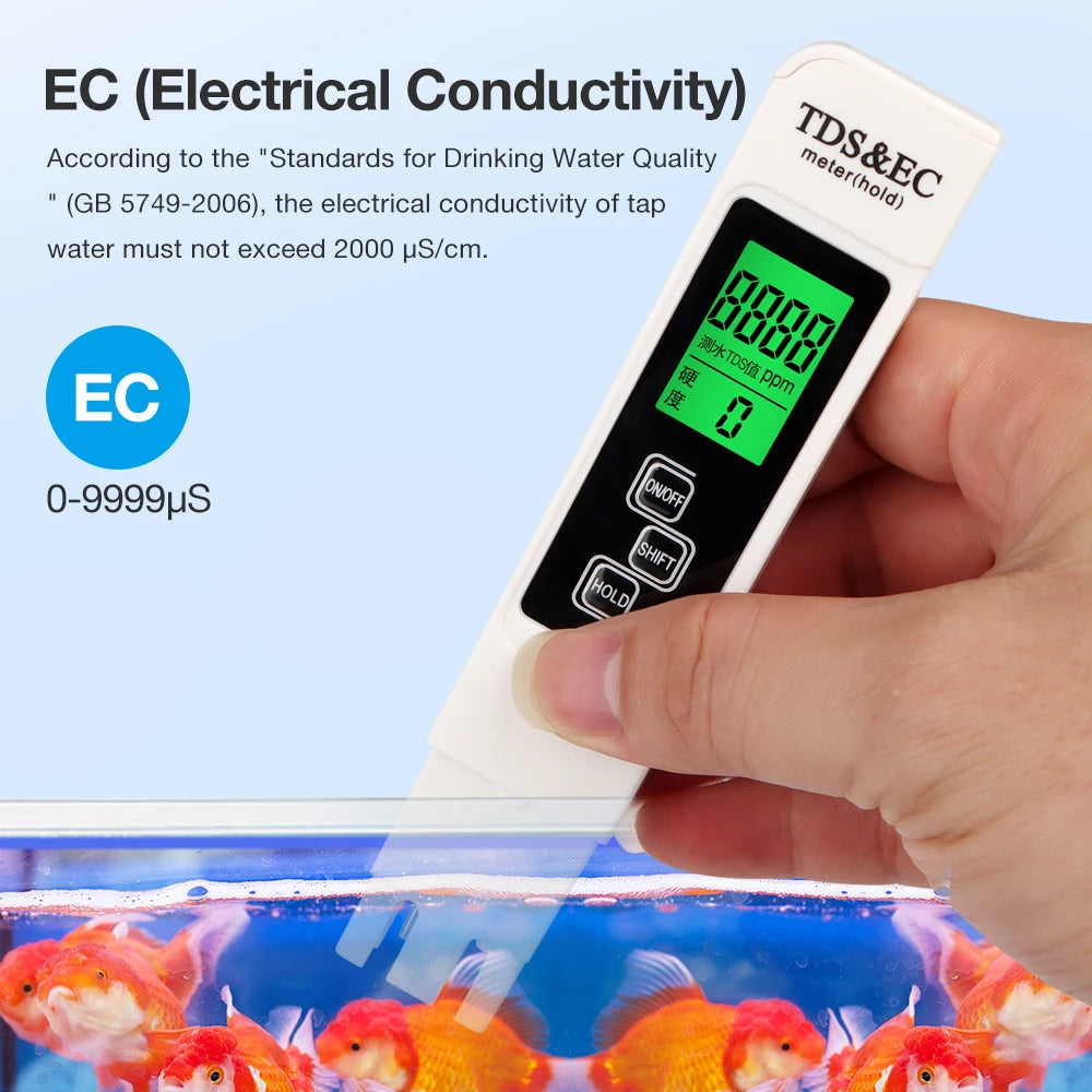 Digital EC, TDS and Water Temperature Test Pen