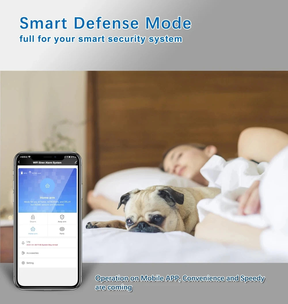 Tuya Smart WiFi 110dB Alarm Siren with Strobe Light