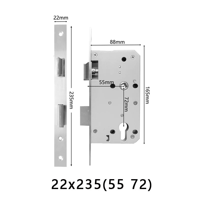 Mortise Lock Body for Compatible Smart Locks