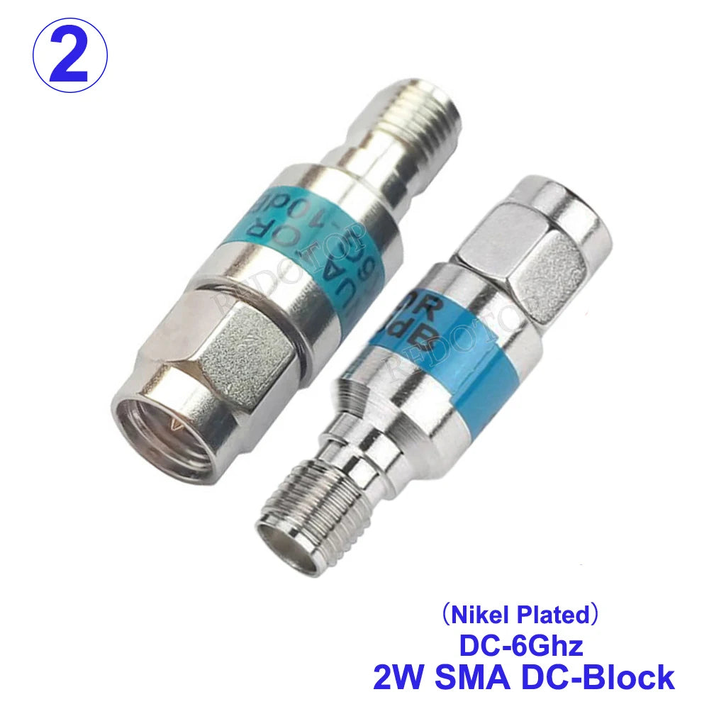 SMA RF DC Block - Male to Female, 50 Ohm