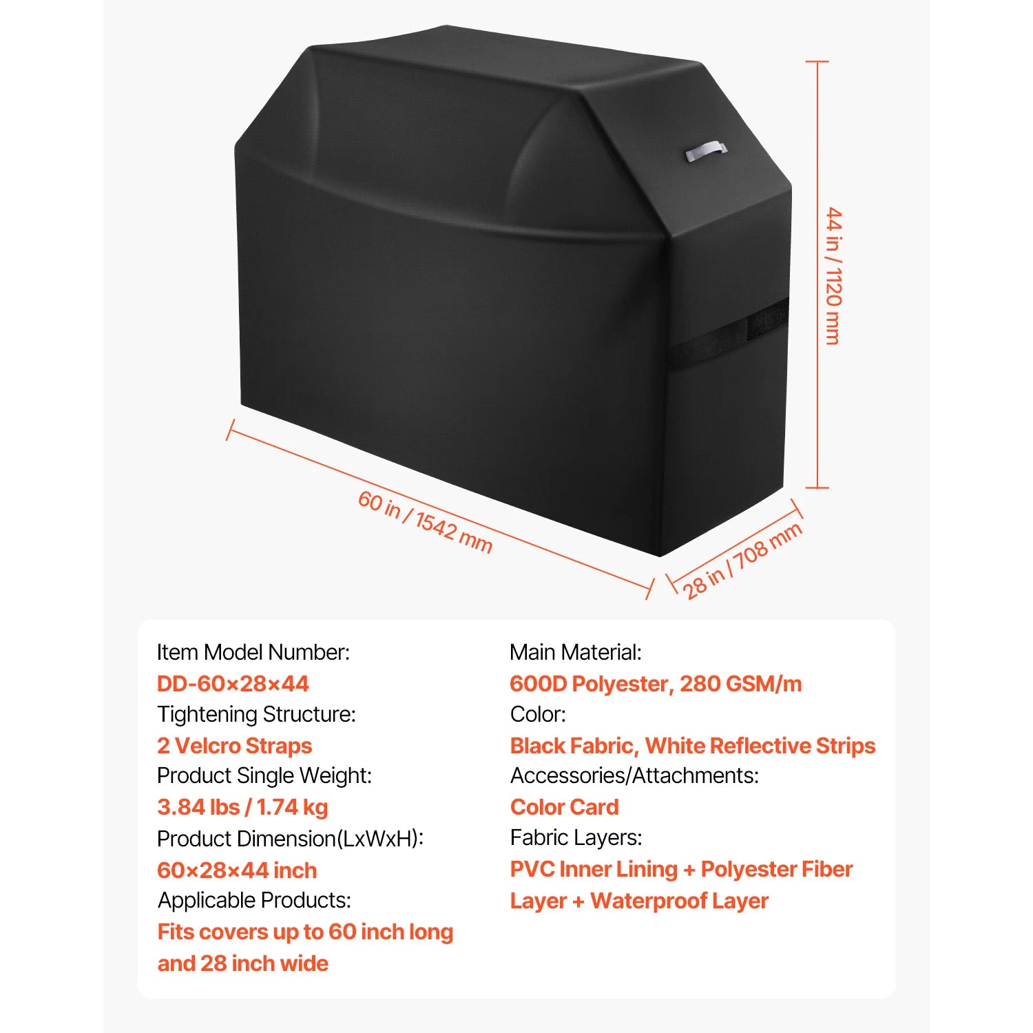Heavy Duty Waterproof Grill Cover
