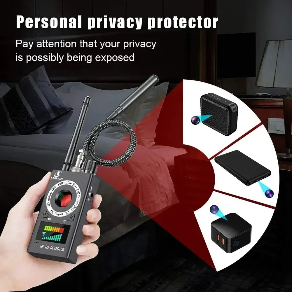 K18 Multi-function Anti-Candid Camera Wireless Lens Device Finder 1MHz-6.5GHz GSM Audio Bug GPS Signal RF Spy Tracker Detect