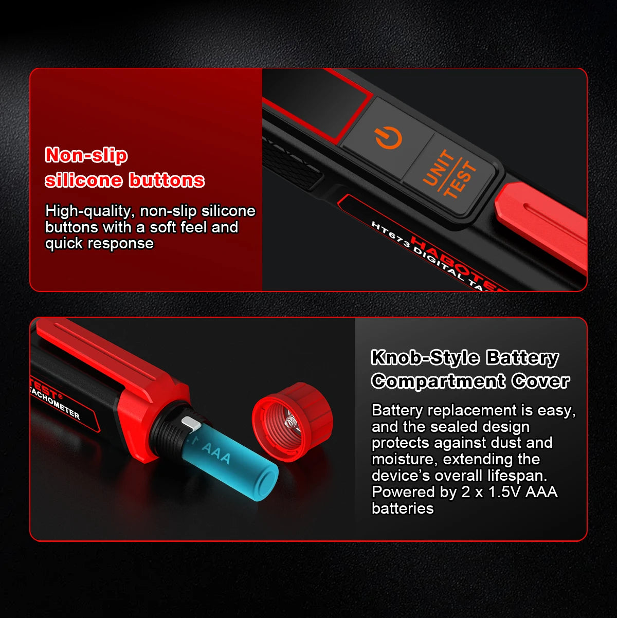 HT673 Non-Contact Laser Tachometer