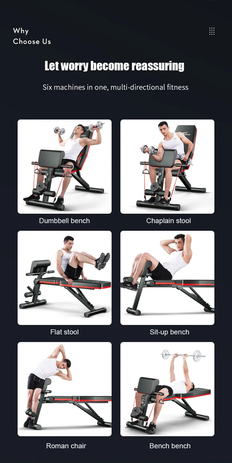Adjustable Foldable Weight Bench for Full-Body Home Workouts