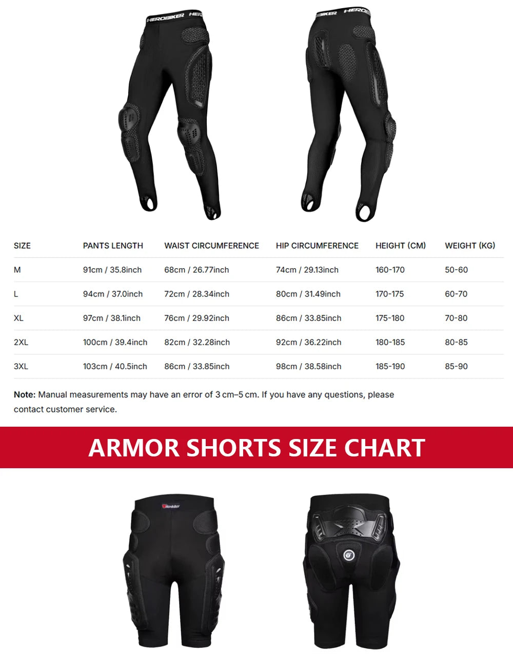 CE Certified Motocross Armor Jacket Set with Chest & Back Protection