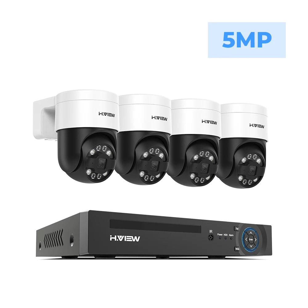 8CH 4K PoE CCTV Security Camera System with PTZ and AI Detection