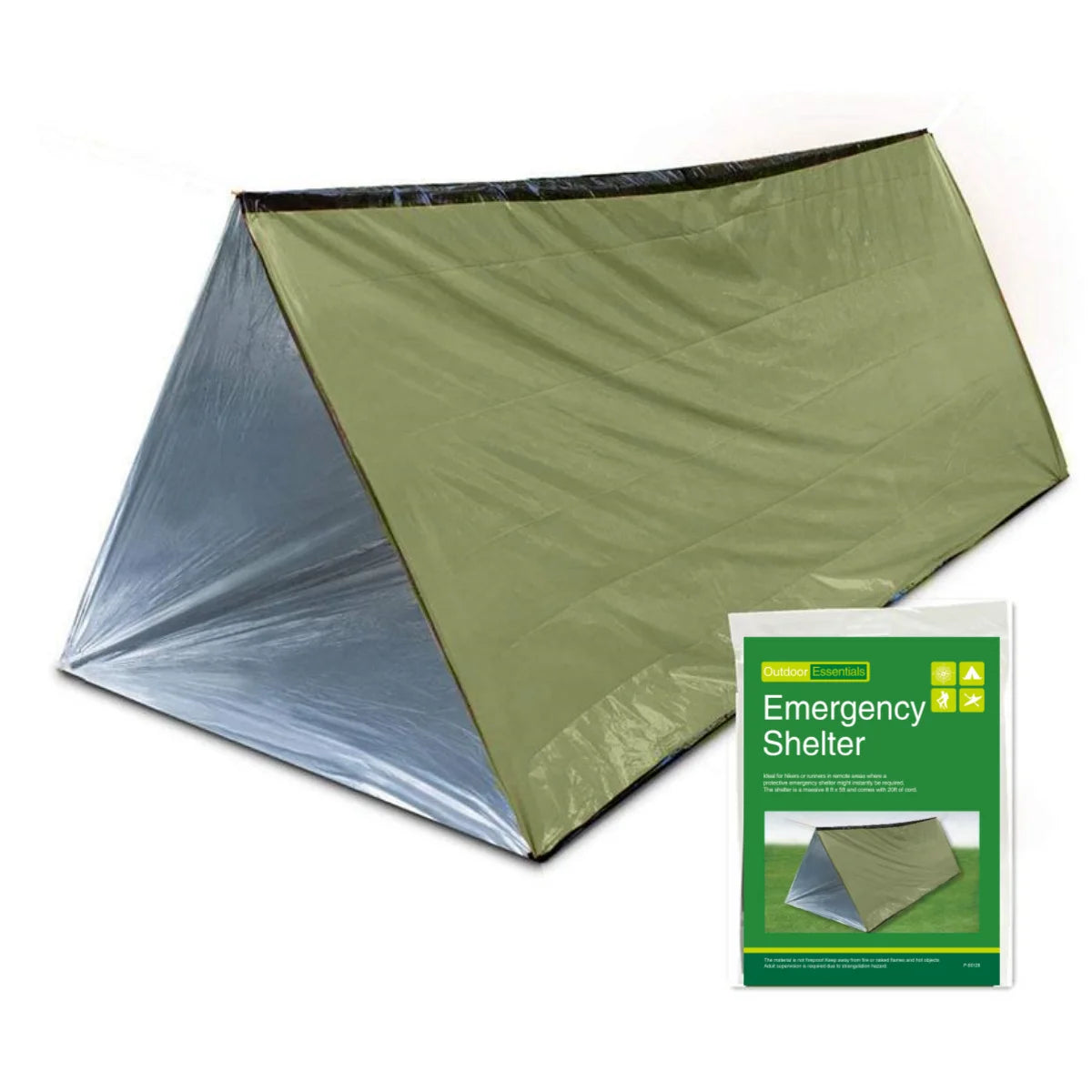 Two-Person Emergency Tube Tent for Hiking & Camping