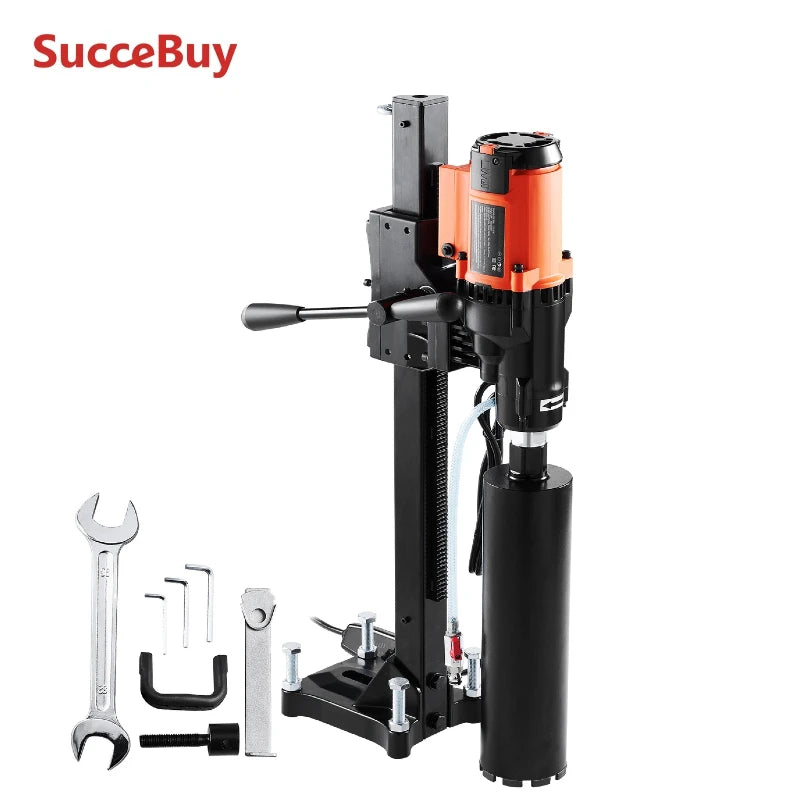 8-Inch Wet & Dry Diamond Core Drill Machine 750RPM Rig Stand