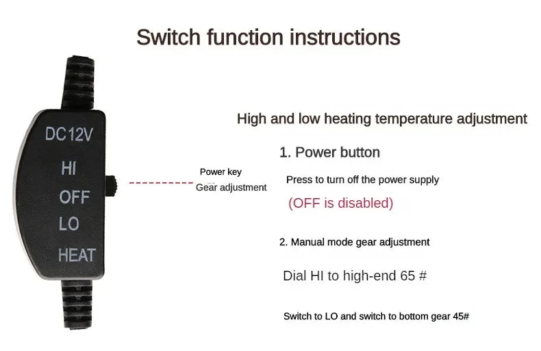 Uppvärmd bakre bilsitsöverdrag 12V vintervärmekudde