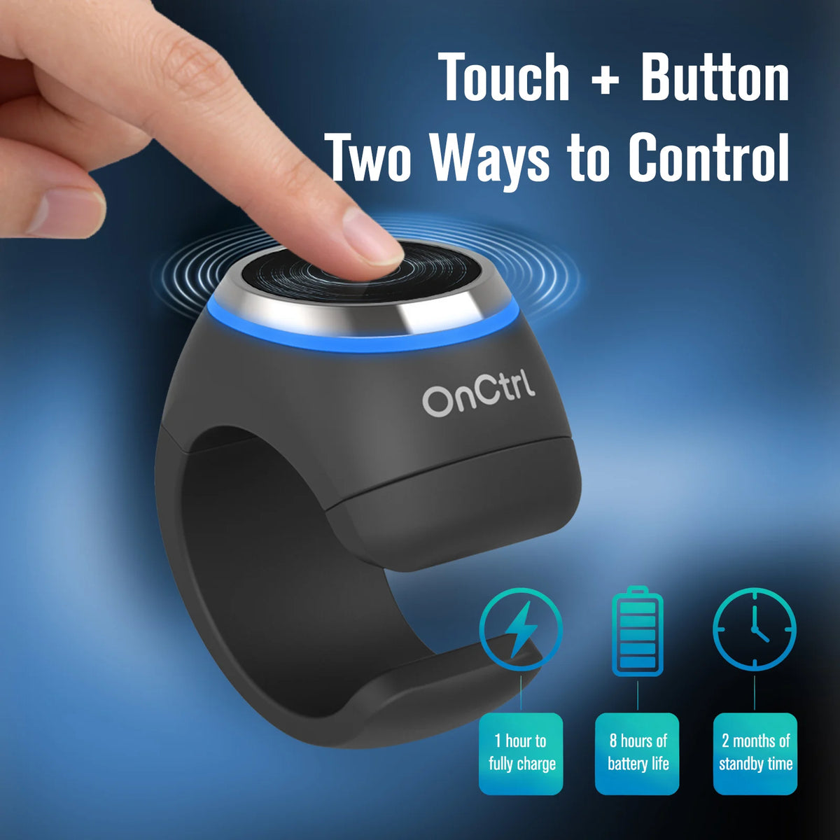 Ring2 Finger Remote for Compatible Action Cameras