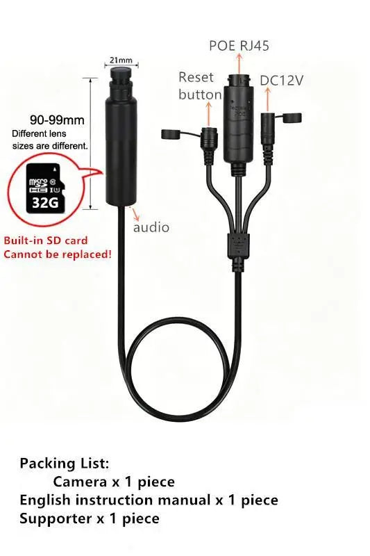 5MP PoE WiFi Mini Bullet Camera with 6x Digital Zoom