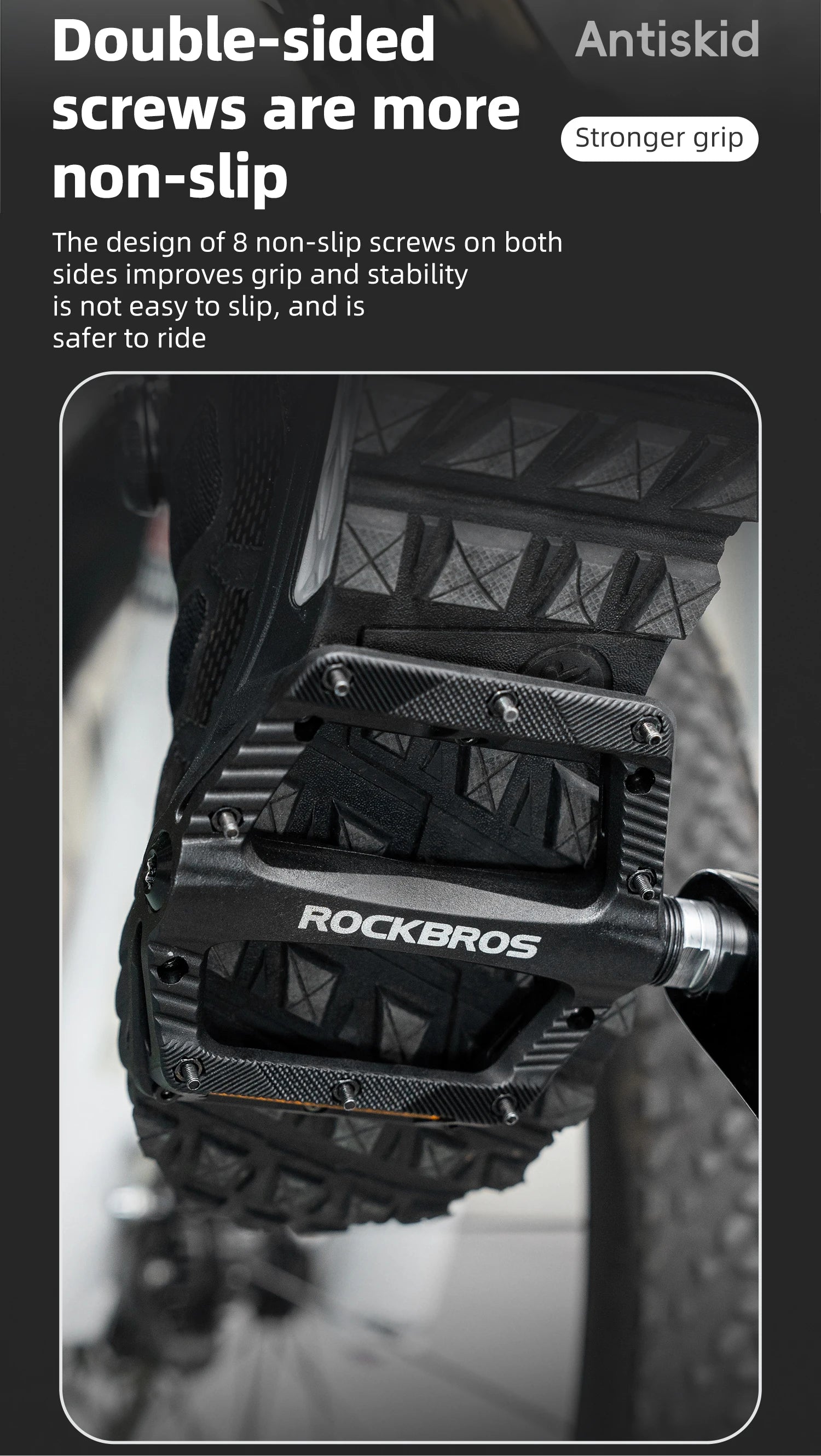 Lightweight Non-Slip Bike Pedals with Sealed Bearings for All Bikes