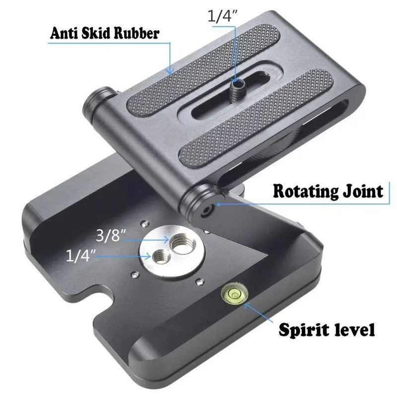 Folding Z-Type Camera Tilt Head, Material Options