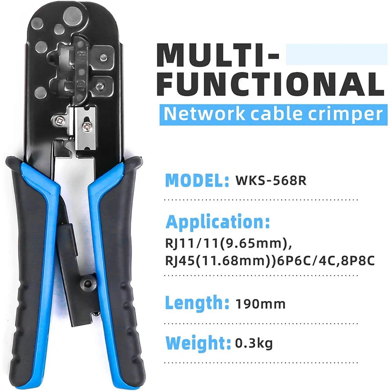 RJ45 Network Cable Crimping Tool - Kit Options