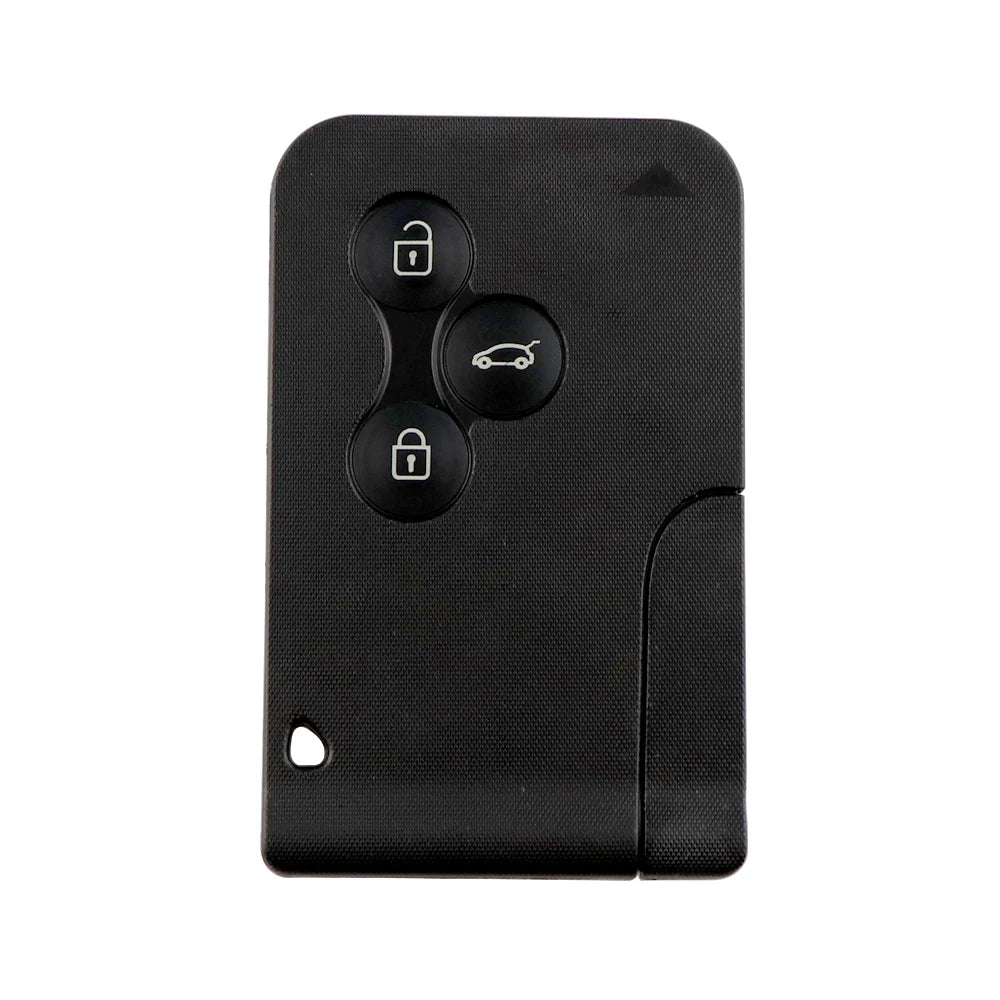 Távoli okos kártya autókulcs 433Mhz ID46 PCF7947 chip, Renault Clio Logan Megane 2 3 Scenic 2003-2008, 3 gombos héj tok